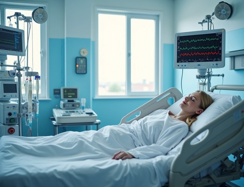 Intensive Care Unit - ICU with advanced monitoring equipment